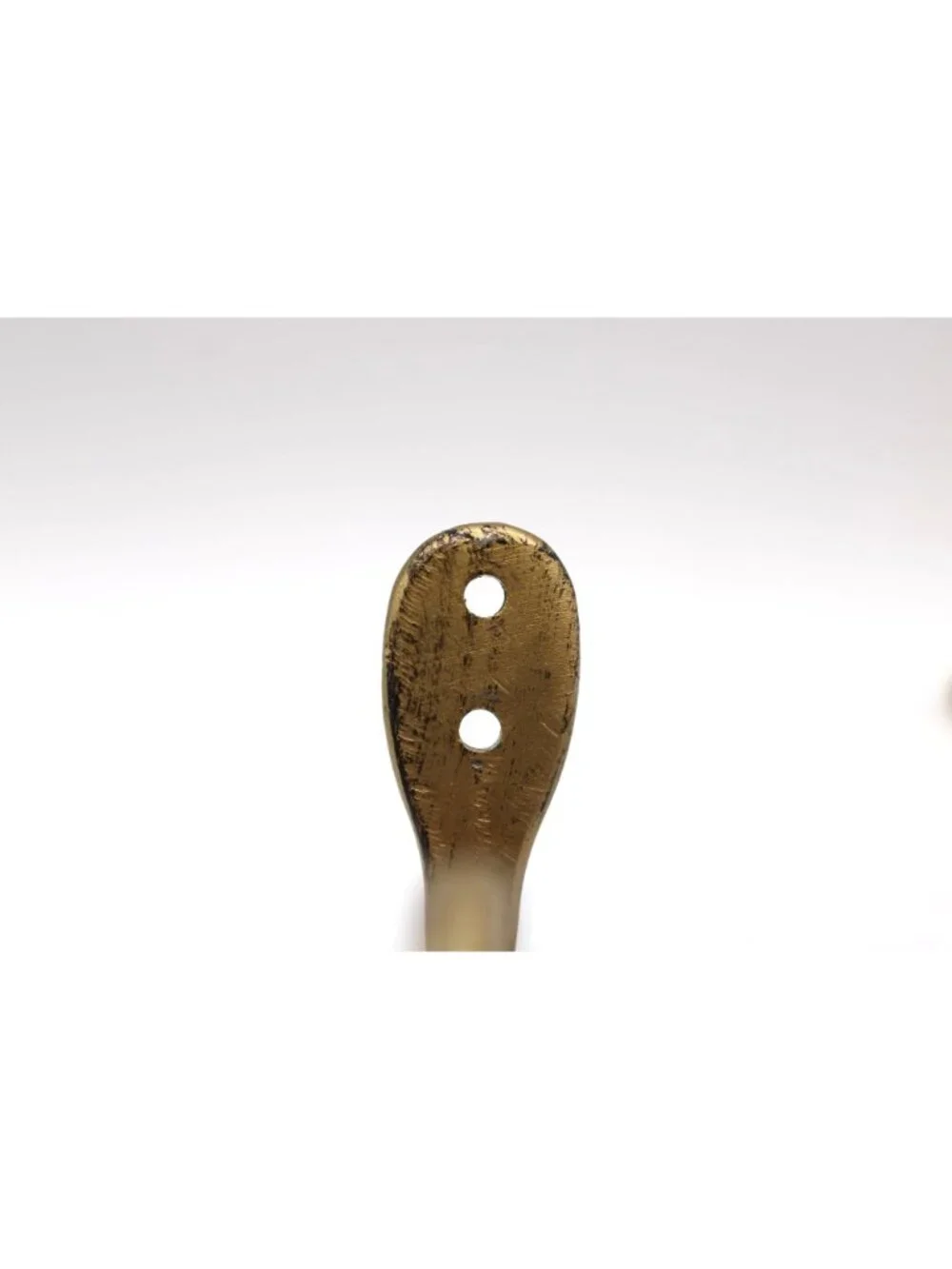Vtg Brass Painted Wall Hooks (4) Decorative Scroll Design 4.5x3